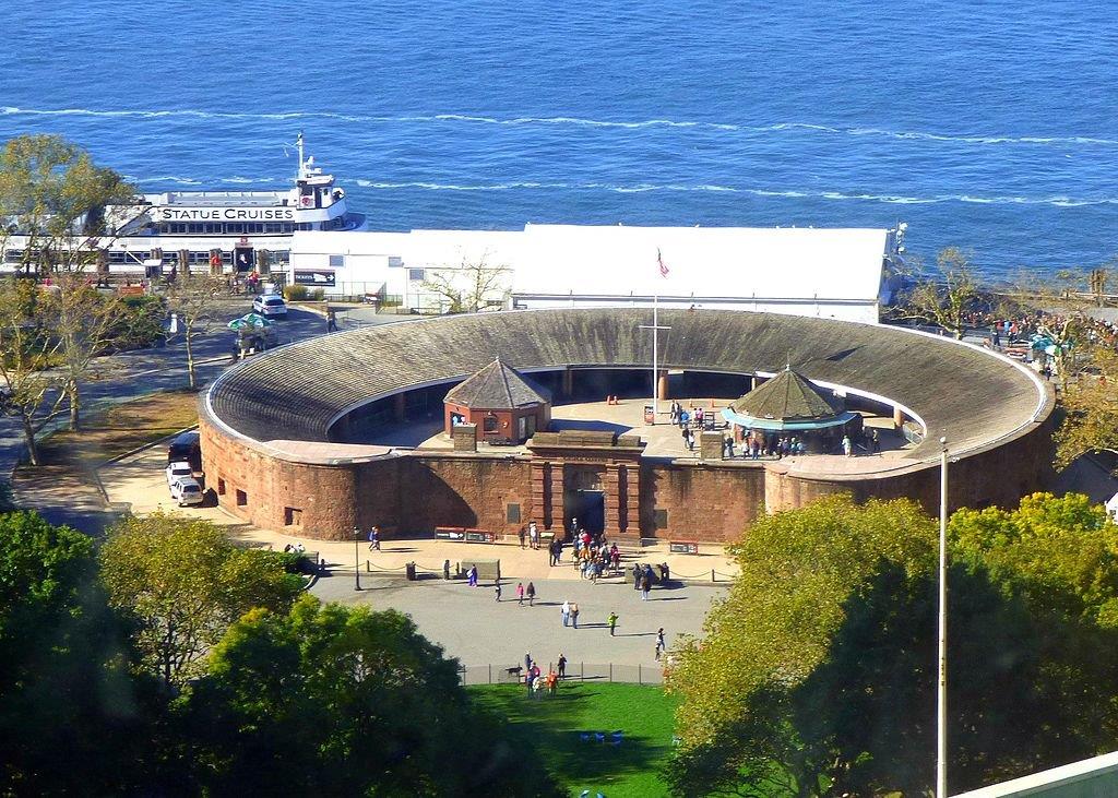La fortaleza de Castle Clinton, oficina de tickets