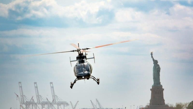paseos en helicóptero para ver la Estatua de la libertad